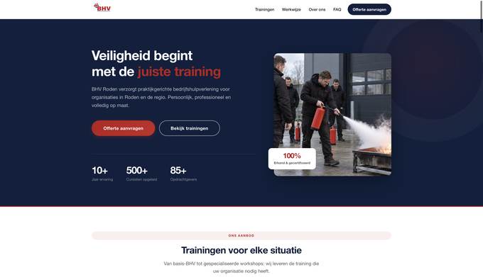 Website van BHV Roden